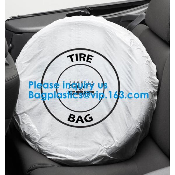 Car Tire Plastic Storage Tote Bags Tyre Packaging Custom Size Disposable Gusset Disposable Custom Size Printing Tire Bag