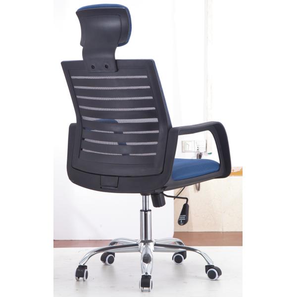 Stylish Design Folding Back Office Chair , Blue Computer Desk Chairs For Home