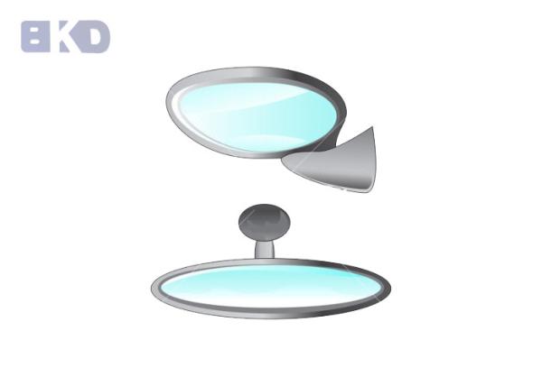 Makeup Mirror Beauty Parts Pe Plastic Household Mould 2.4cm Thick