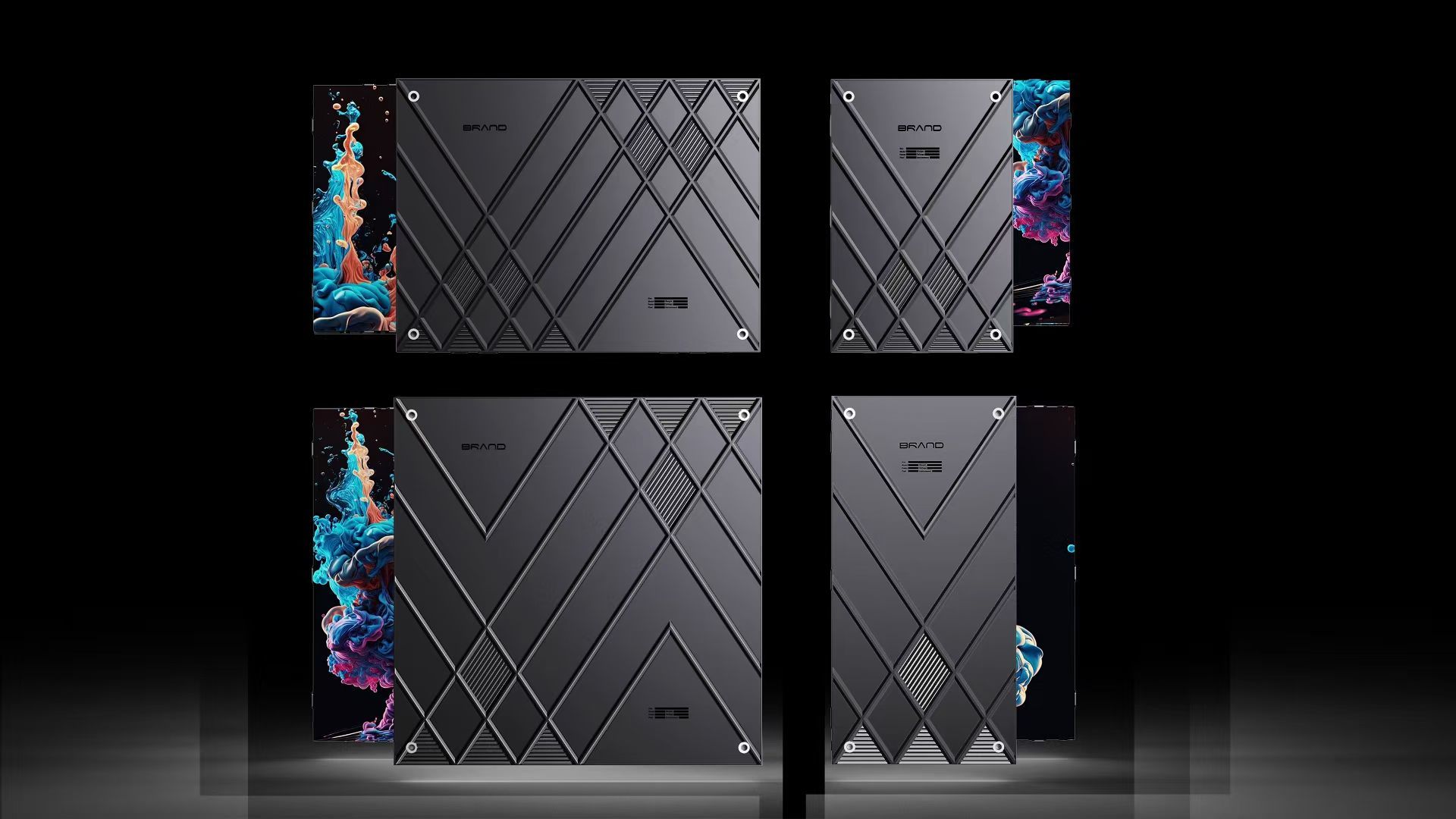 Indoor Wall Mounted LED Video Wall High Definition Ultra Thin