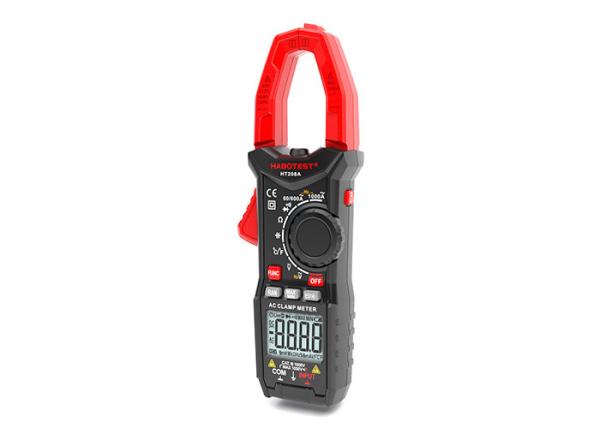 HT208A AC Digital Clamp Meter AC Current Voltage Resistance Capacitance / T-RMS Tester