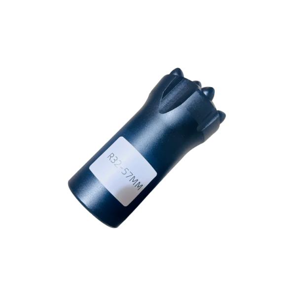 R32 57mm Button Bit Virgin Tungsten Carbide Precision Thread For Hard Rock Drilling
