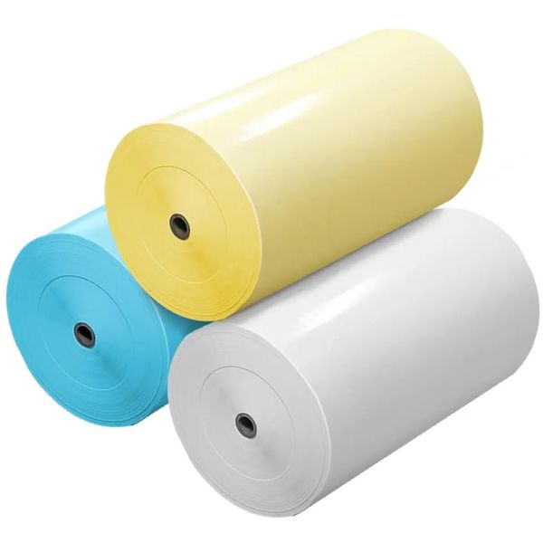 One Side Coated Glossy Silicon Release Paper Glassine Blue/Yellow/White for Exhibition