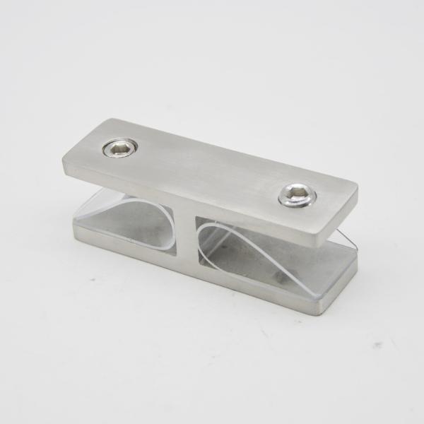 Stainless steel Glass Clamps 180 degree RS2313 plus, 80X25mm, thickness 5mm, SS304 satin, mirror, black