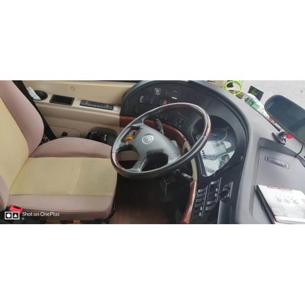 One And Half Deck Used YUTONG Coach Bus , Used Diesel Bus Airbag New Tyres