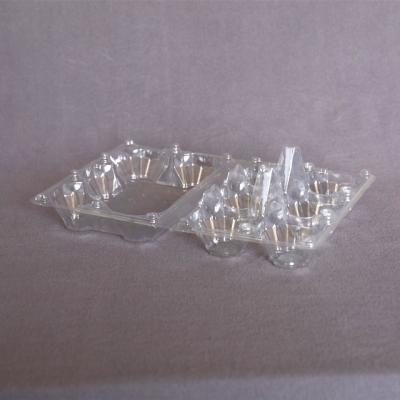 6 Pieces Disposable Plastic Egg Tray Clear 6 Holes Disposable Plastic Egg Box 2x3