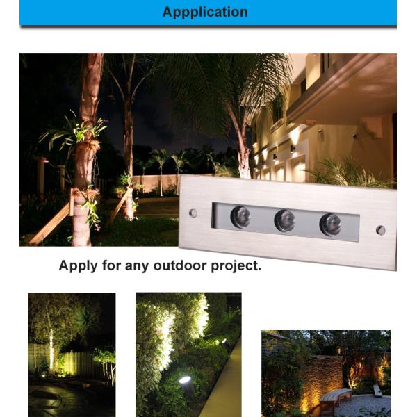 Aluminum Housing Recessed LED Underground Light / White Inground Pool LED Lights