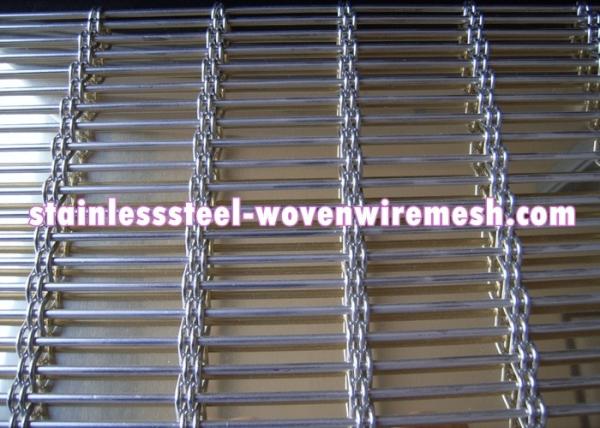 Bright Stainless Steel Woven Wire Mesh With Cable Wire for Decoration