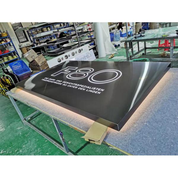 Hanging Acrylic Sign Board Company Brand Name Custom Led Logo Panel Edge Lit Electronic sign