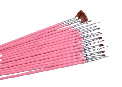 Dotting Tool Fine Nail Art Brushes For Makeup With Fan Brush / Pen Design