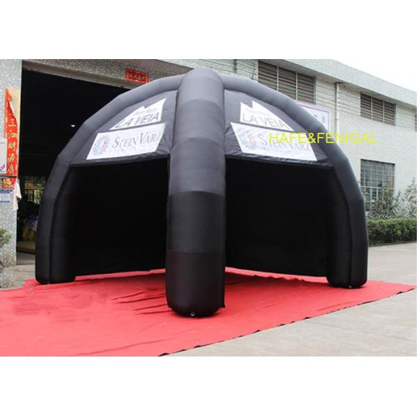4m Black Spider Inflatable Dome Tent For Sporting Events Can Customize Brand Sponsor Logo