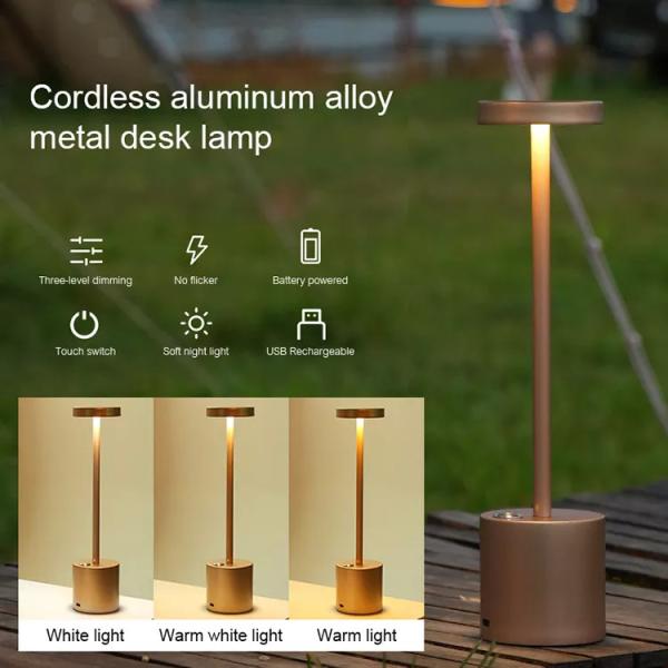 Rechargeable Portable Bedside Night Light DC6V Led Table Lamp Restaurant