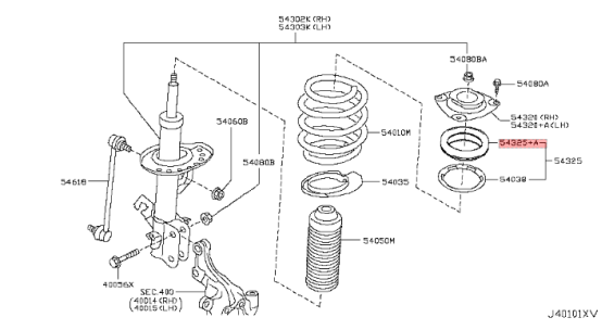 Втулки подвеса нормального размера резиновые для ОЭМ 54325-1КА0А подшипника амортизатора удара фронта Ниссан