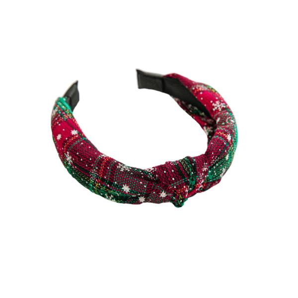 GLH016 Christmas Style Hair accessories Fabric knotted Headband for women girls bow