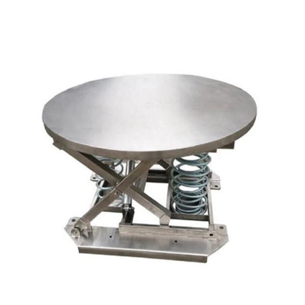 2 Ton 2000kg 4000 Lb Turntable-Top Electric Stationary Lift Tables Spring Loaded Pallet Lift Tables