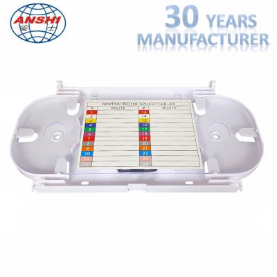 Protective Plastic Fiber Optic Splice Tray 12 Core Capacity For Distribution Box