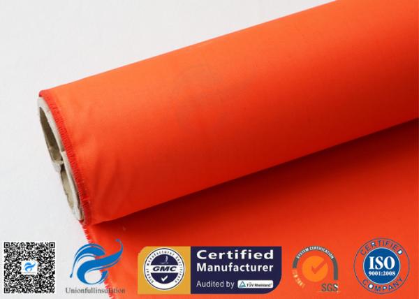 Acrylic Coated Fibreglass Fabric Orange 7628 260℃ 500℉ Chemical Resistant