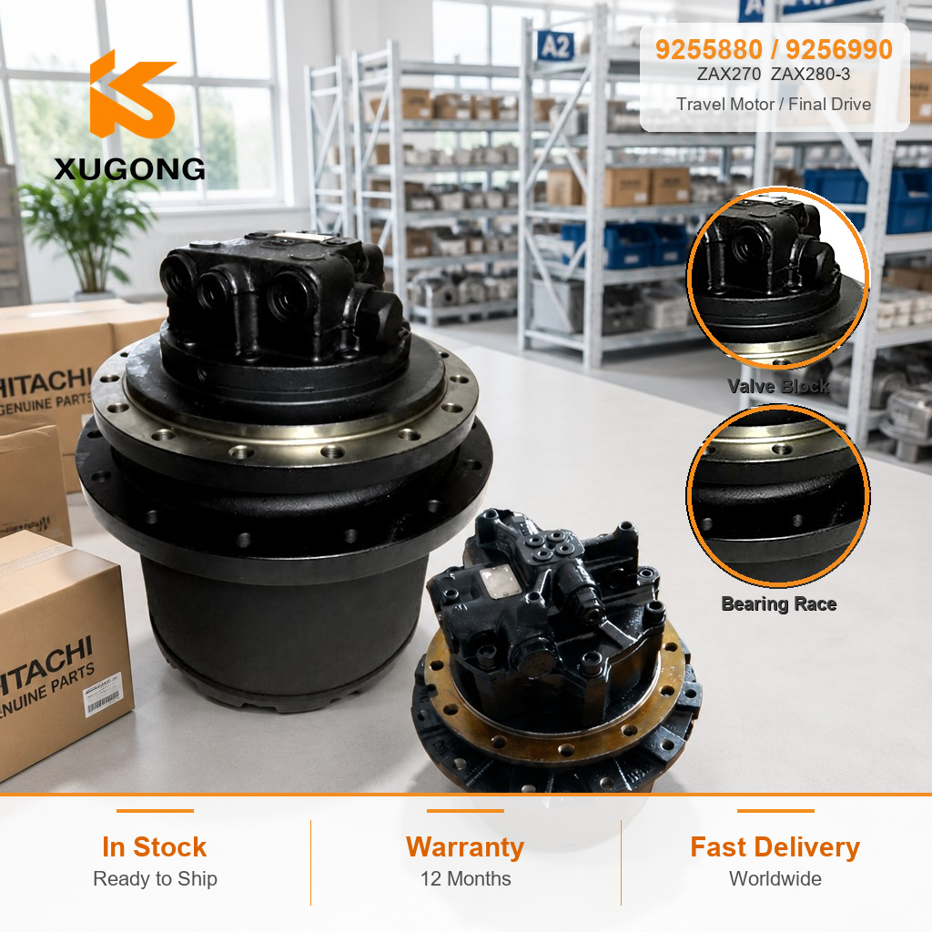 9255880 9256990 Hitachi ZAX270 ZAX280-3 Excavator Travel Motor Assembly Final Drive OEM Factory