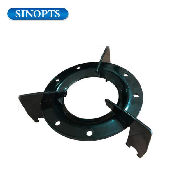                  Black Round Pan Supports for Camping LPG Gas Cylinder             