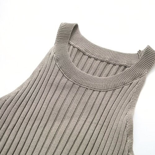 OEM жилет плеча maufactory лета узкий обходит безрукавное новое бортовое разделение делает ямки сексуальная тазобедренная юбка