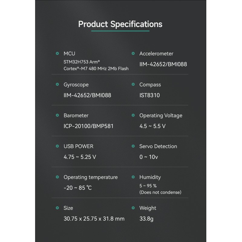 CUAV 7-Nano Controller H7 Processor Dual IMUs Redundant Design Laminated Compact Size For Drone Open Source PX4 Ardupilot