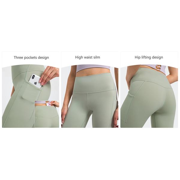 High Waist Push Up Womens Yoga Pants Workout Fitness Pocket Sports Tights Active