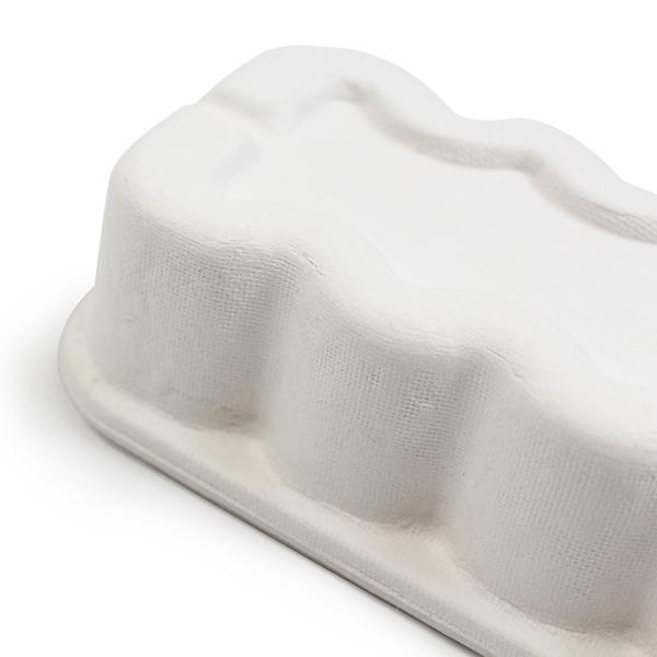 Biodegradable Paper White Molded Pulp Tray With Elastic Rope For Electric Toothbrush