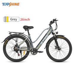 bicicleta elétrica da cidade das senhoras de 500W 48V com o alto-falante estéreo removível de GPS da bateria de lítio