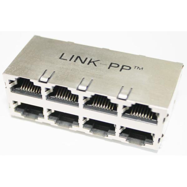 Магнитный разъем POE RJ45 с СИД, переключателем Cisco POE 2 x 4 портов