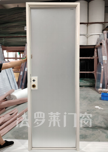 Smooth Swing Aluminium Frame Bathroom Door Space Saving Custom Color
