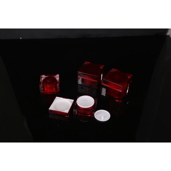 hand lip crystal pump empty square white Screen Printing Airless 30ml Cosmetic Cream Jars