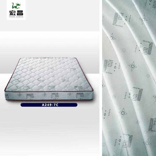 White Plain Dyed 83 inch Poly Tricot Fabric Mattress Protector Cloth