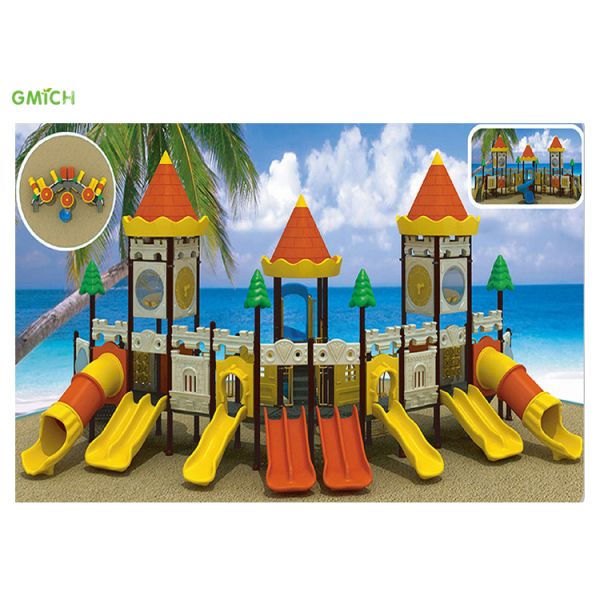 ROHS Kids Outdoor Playground Equipment Amusement Park Plastic Play Set
