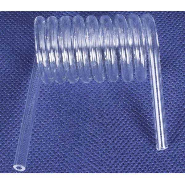 45mm  Transparent Quartz Spiral Tube Quartz Elbow Condenser Tube