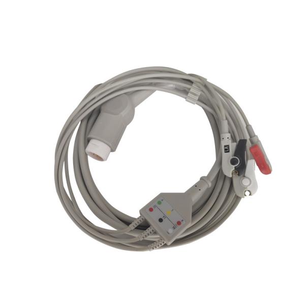HP 3 Lead One Piece Ecg Cable Medical Patient Ekg Lead Wires