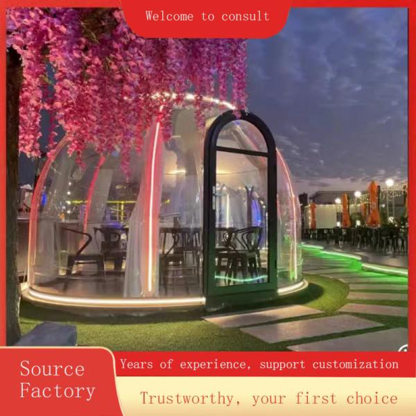 Contemporary Design Style Outdoor Hotel Camping Site Scenic Glass Room Spherical Tent Bubble House Homestay