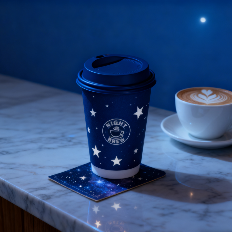 Venta al por mayor de vasos de papel desechables personalizados ecológicos biodegradables de grado alimenticio para café