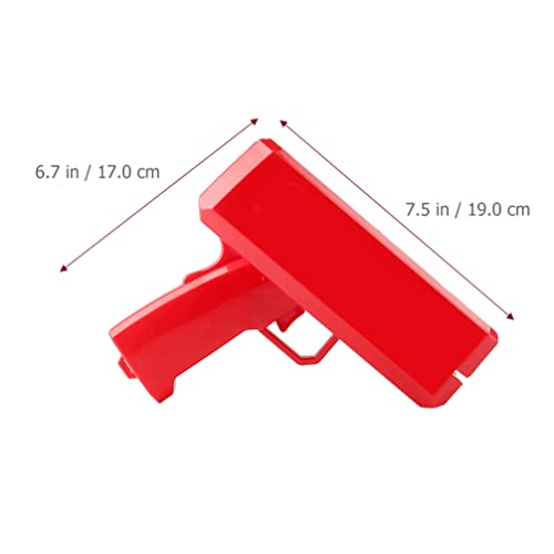 18.5cmX8cmX17.5cm Plastic Jet Currency Gun for Wedding Bar Game Atmospheric Props