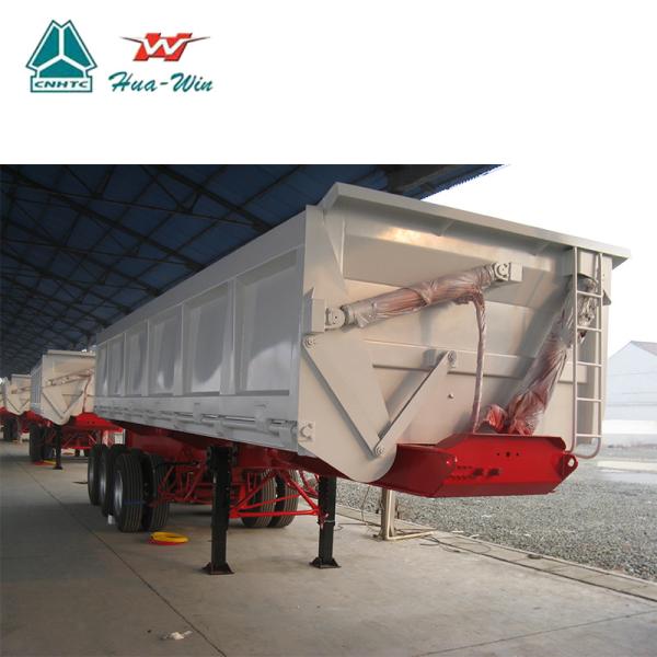 U shape 3 axles side dump semi trailer for one side or both side tipping