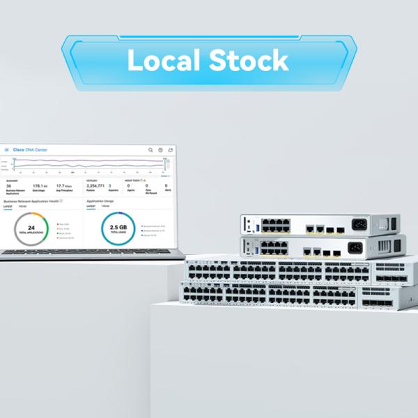 New Original in Stock C9200L-48p-4X-E Ciscos Cata Lyst 9200L 48 Port Poe+ 740W 4X10g Uplink, Network Switch