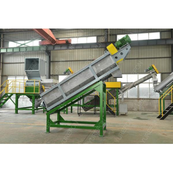 High Efficient Plastic Washing Recycling Machine With Multiple Hot Washing Tanks