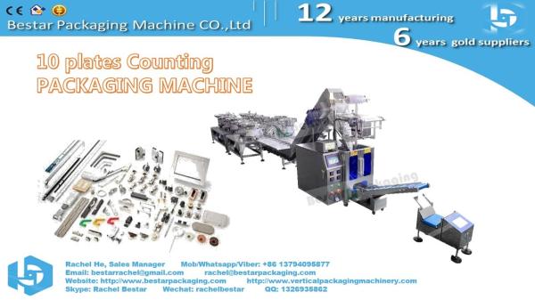 Furniture hardware automatic counting filling and mixing packaging machine conveyor bucket type