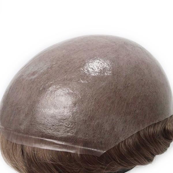 Systèmes de remplacement de cheveux humains 8x10, toupet de cheveux humains de 6 pouces