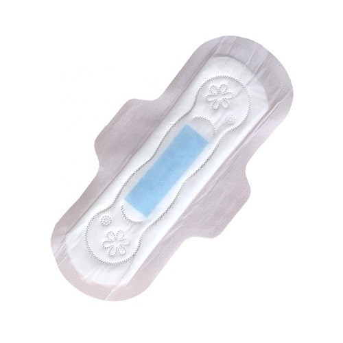 White PE Backsheet Winged Hypoallergenic Sanitary Pads For Heavy Bleeding