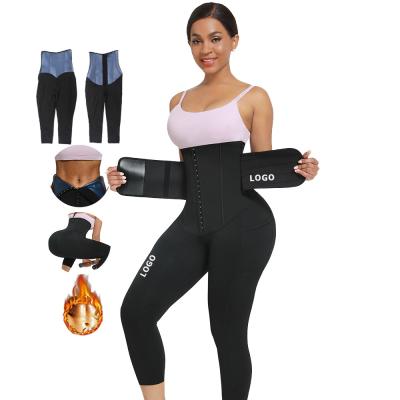Leggings de cintura alta de Neoprene para apoio da barriga das mulheres durante o exercício