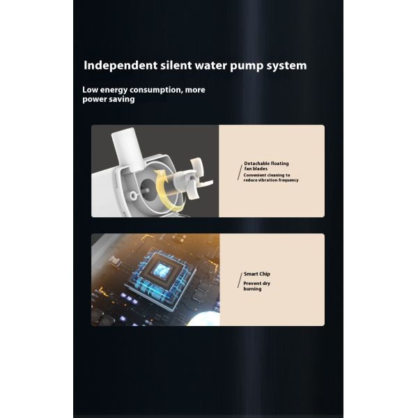 Automatic Wireless Charge Induction Intelligent Pet Water Dispenser Eco-Friendly Waterproof IPX7 Portable Bottle Cat Dog Feeder