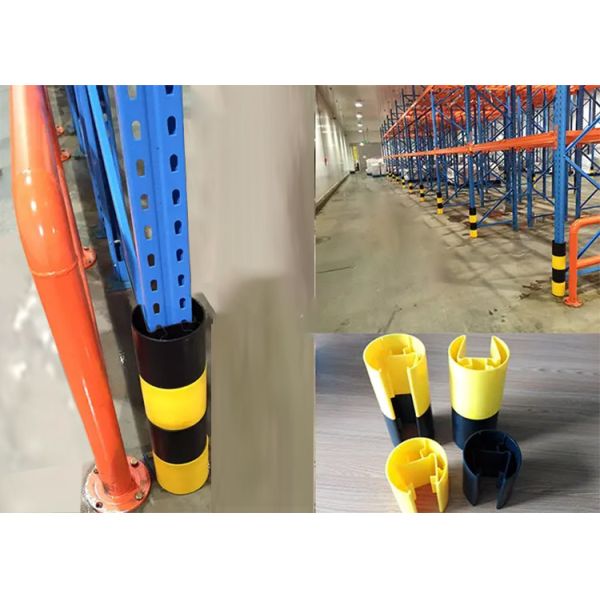 One-Piece Plastic Upright Protector for Pallet Racking Systems