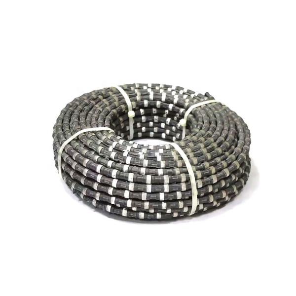 Rubber Fix Steel Wire 40 Sintered Diamond Bead 11.5mm Diamond Cutting Wire Saw Rope Saw for Mining Stone Cutting
