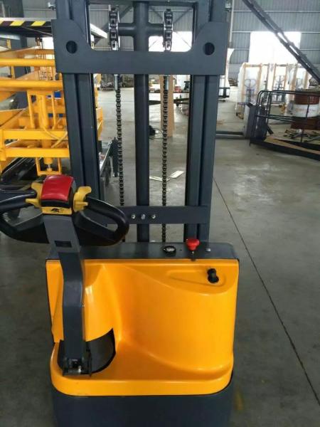 Double Mast Walkie Stacker Forklift 1000kg 2 Meter With Horizontal Or Vertical Wheels
