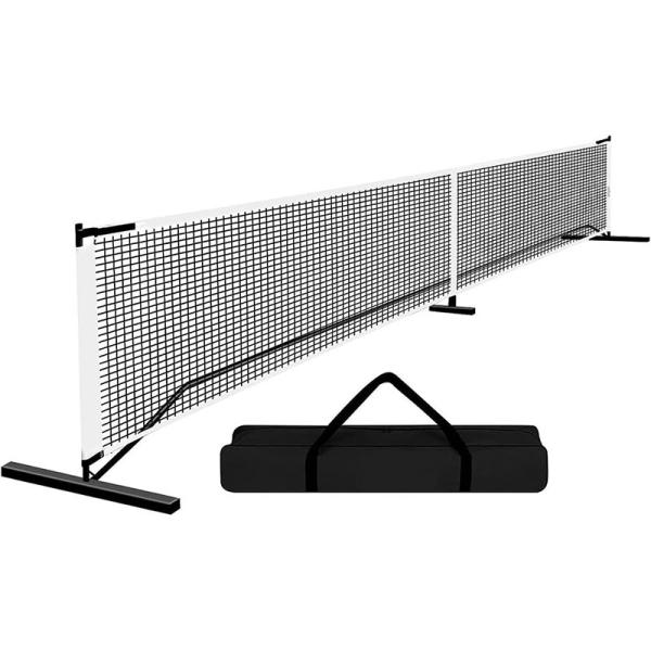 Square Hole 22FT 36IN Portable Pickleball Net Set For Beginners Training